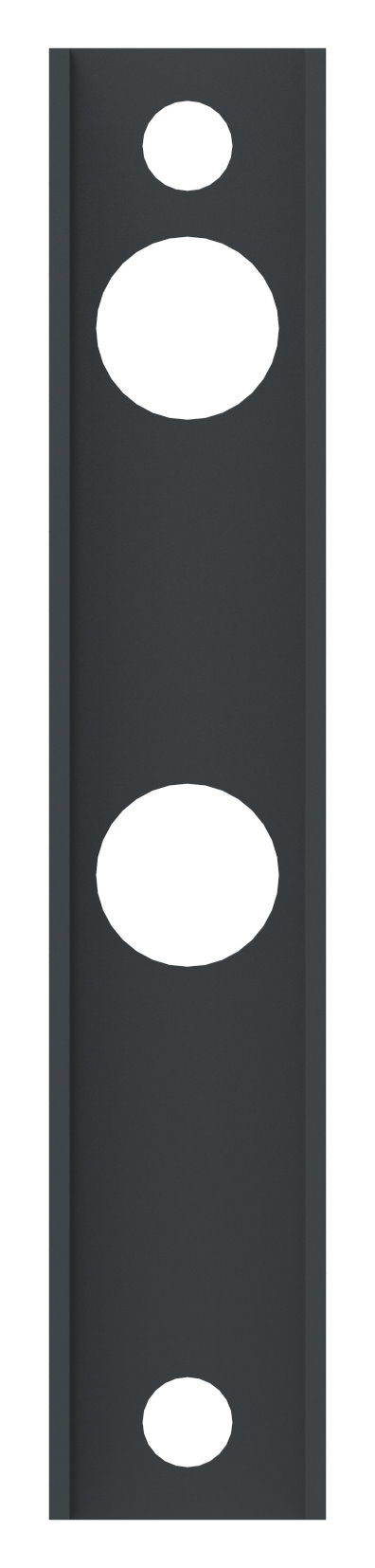 Adapter für Gittertorschlösser GTS2, für Rundrohre Ø 33 - 60mm, RAL 7016