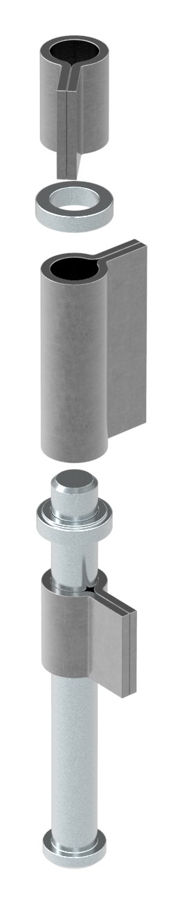 Flachband 3-teilig schwer mit Kugellager