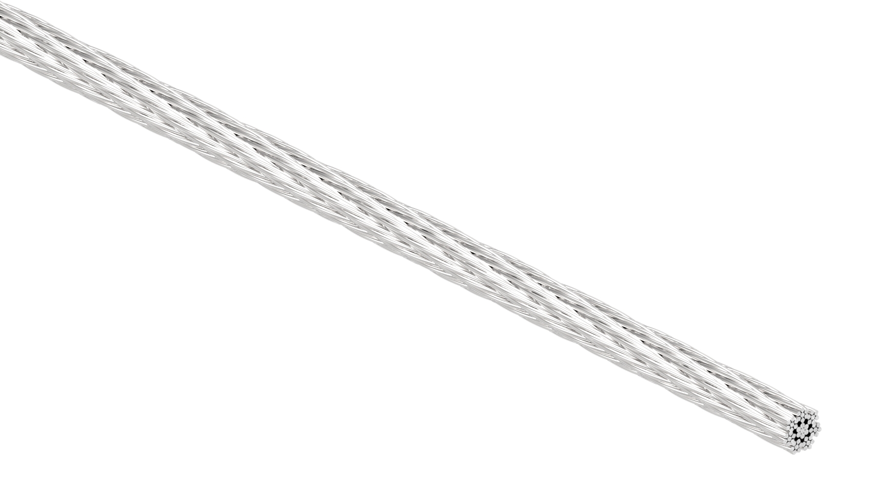 Edelstahlseil Ø 2mm, 7x7, L: 50m, V4A