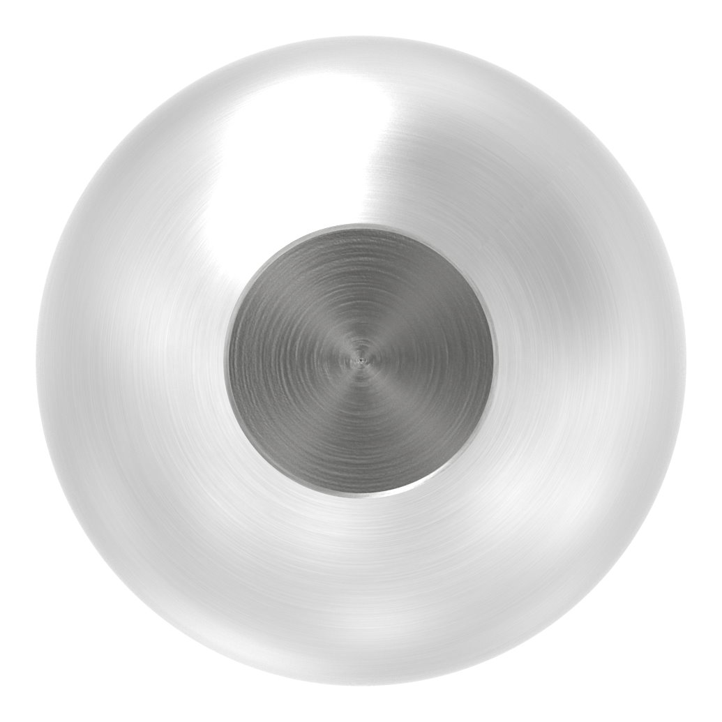 Vollkugel Ø 30mm mit Sackloch 12,2mm, V2A