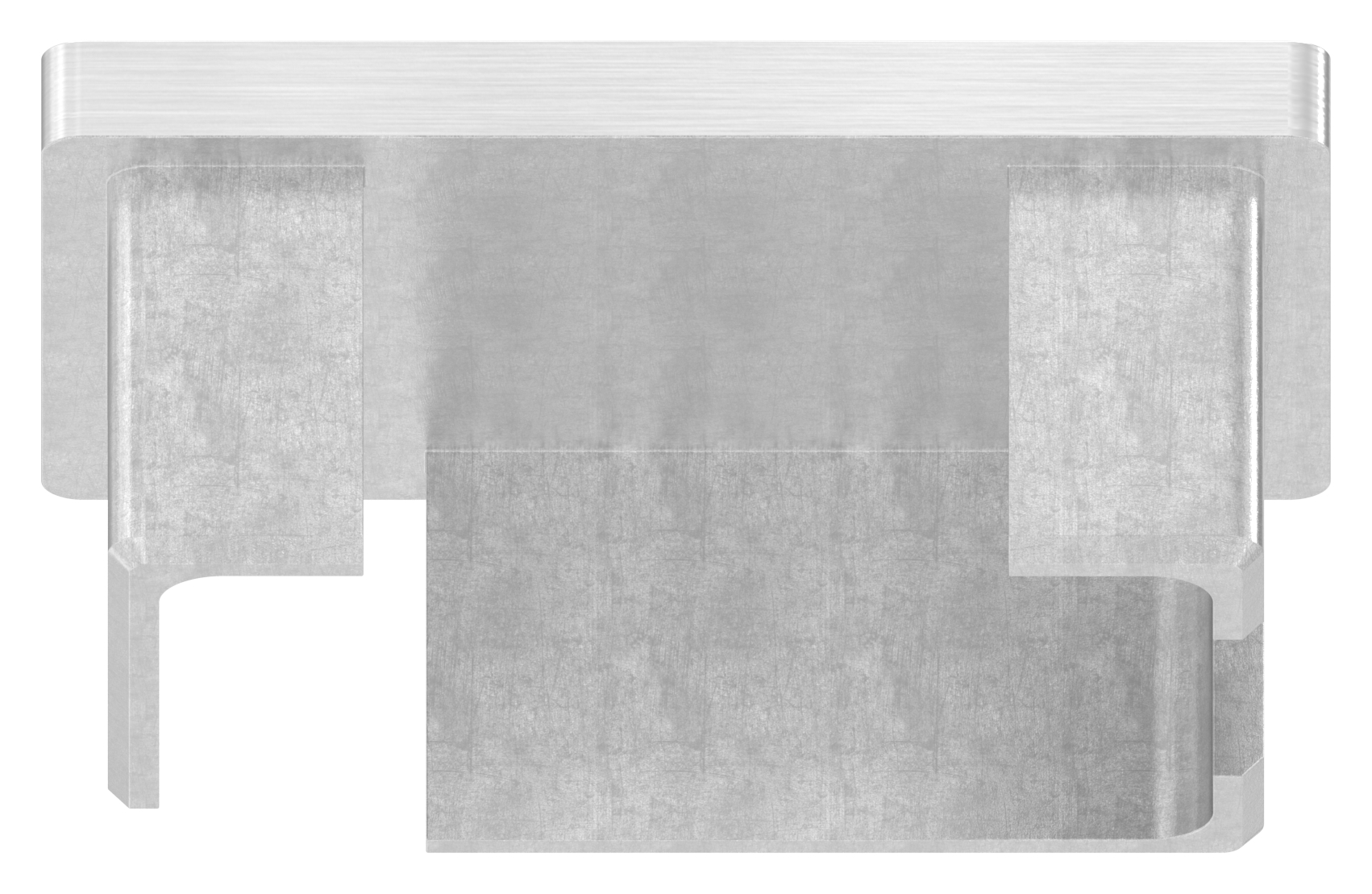 Einsteckkappe, für Rohr 60x40x3,0mm, V2A