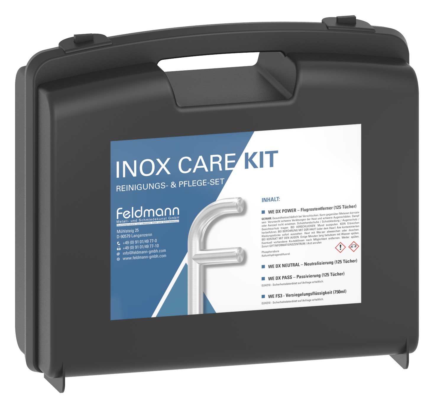 INOX CARE KIT − Reinigungs- & Pflegeset für Edelstahl