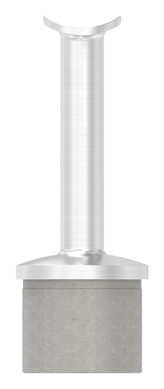 Rohrabschlussstopfen für Rohr 42,4x2,0mm, Handlaufanschlussplatte: 42,4mm, V2A