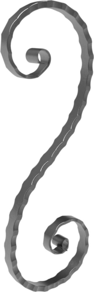 S-Schnörkel 16x8mm, 390x140mm, LI
