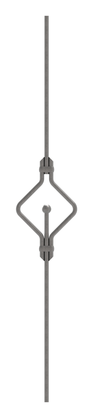 Designstab Ø 12mm, doppelt, H: 1000mm, S235