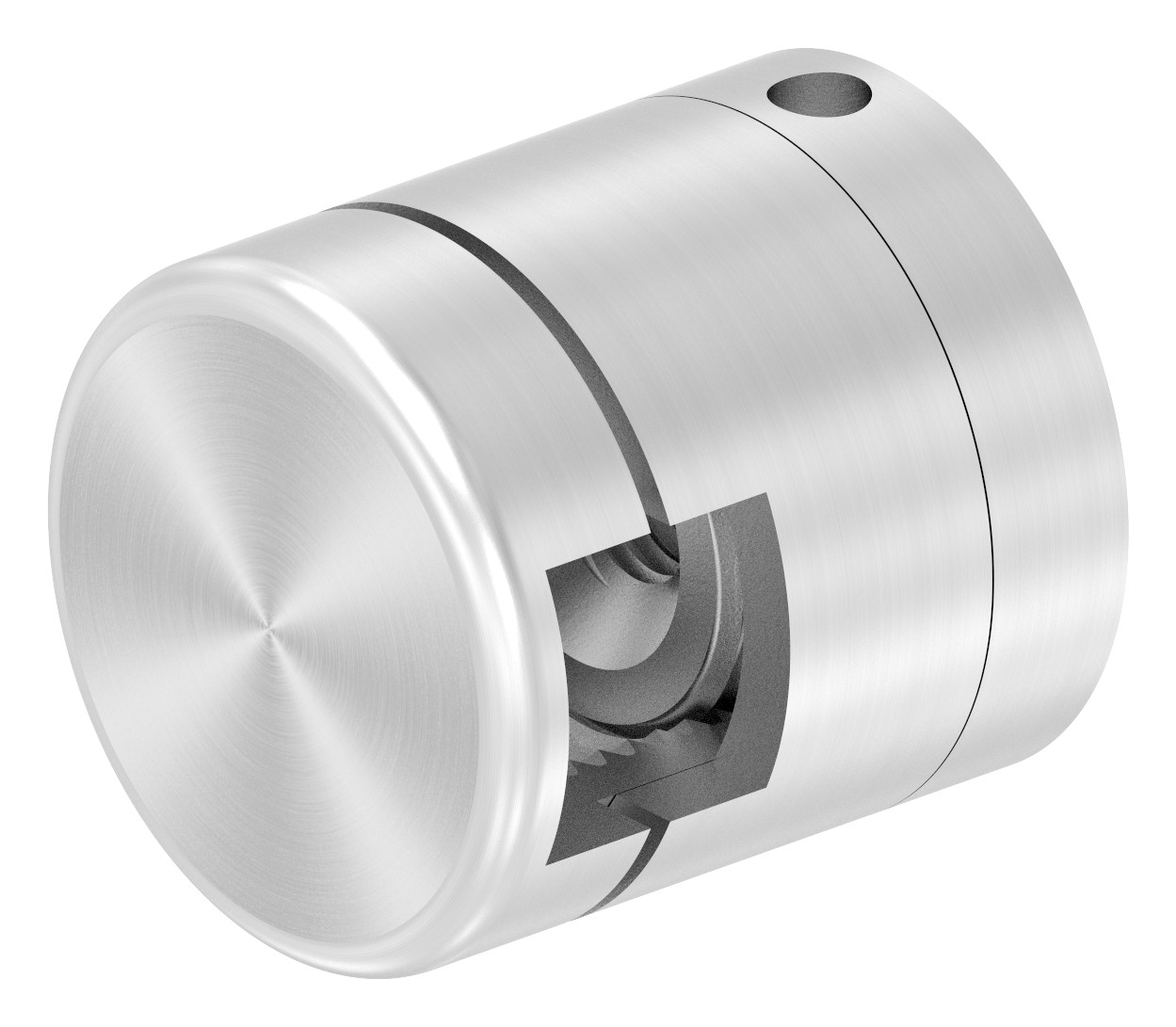 Brenk Grundhalter für Stäbe 12x12mm, ALU