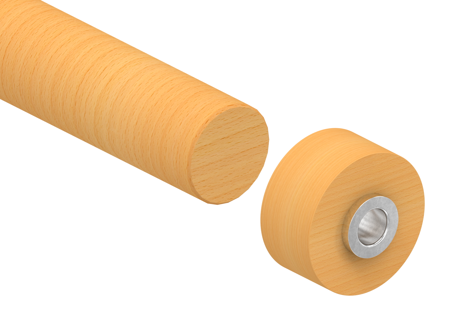 Bohrlehre für Holzhandlauf Ø 42,4mm für Dübel Ø 15mm