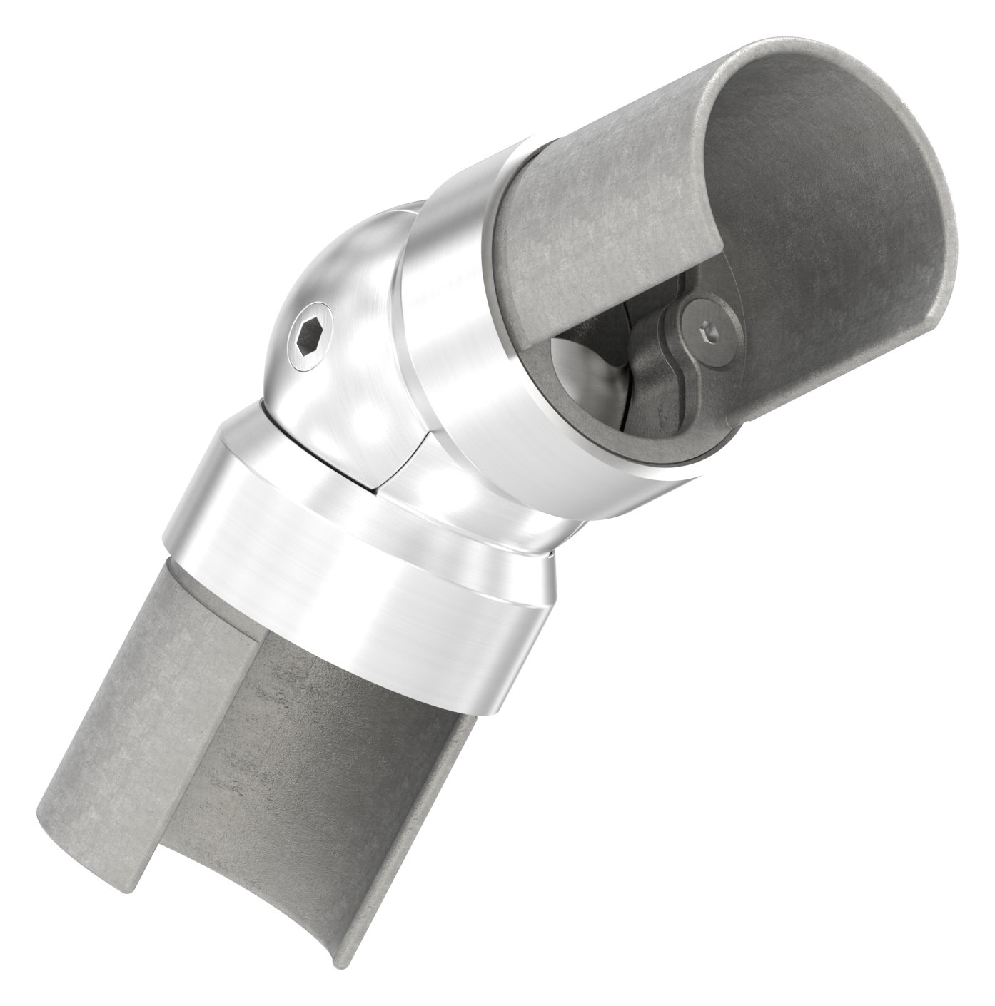 Gelenkverbinder für LED-Nutrohr 42,4mm, V2A