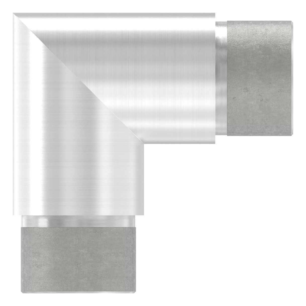 Eckstück 90°, für Rohr 33,7x2,0mm, V2A