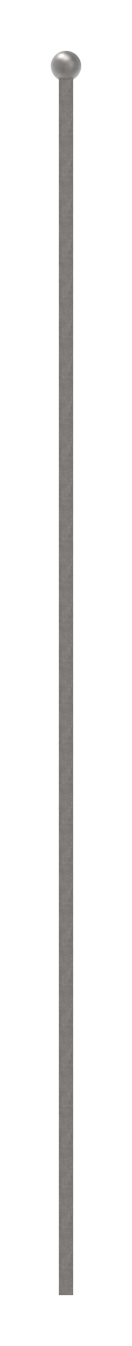Zaunstab 12x12mm, H: 1200mm, Kugel 25mm