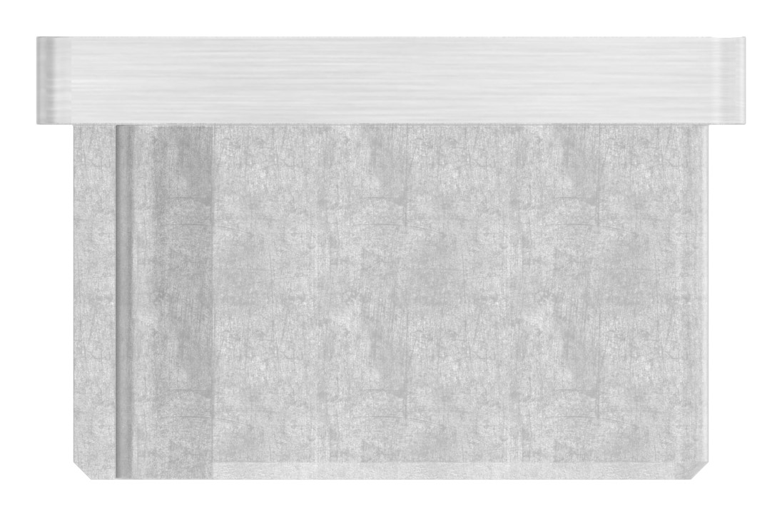 Einsteckkappe, für Rohr 60x40x2,0mm, V4A