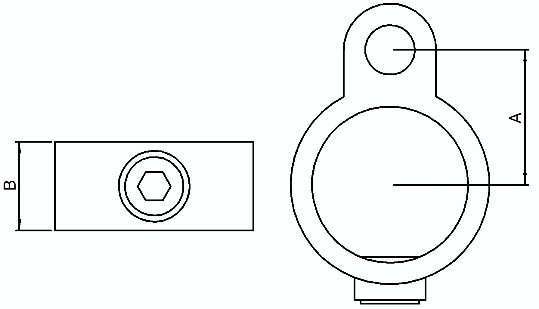 Stellringauge, für Rohr Ø 26,9mm
Bohrung 14mm