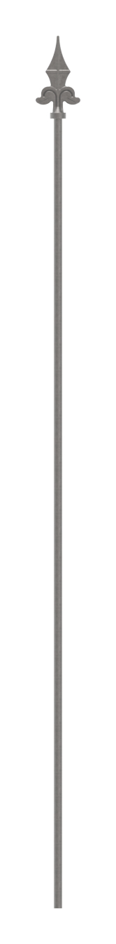 Zaunstab Ø 12mm, H: 1200mm, Spitze 124-1