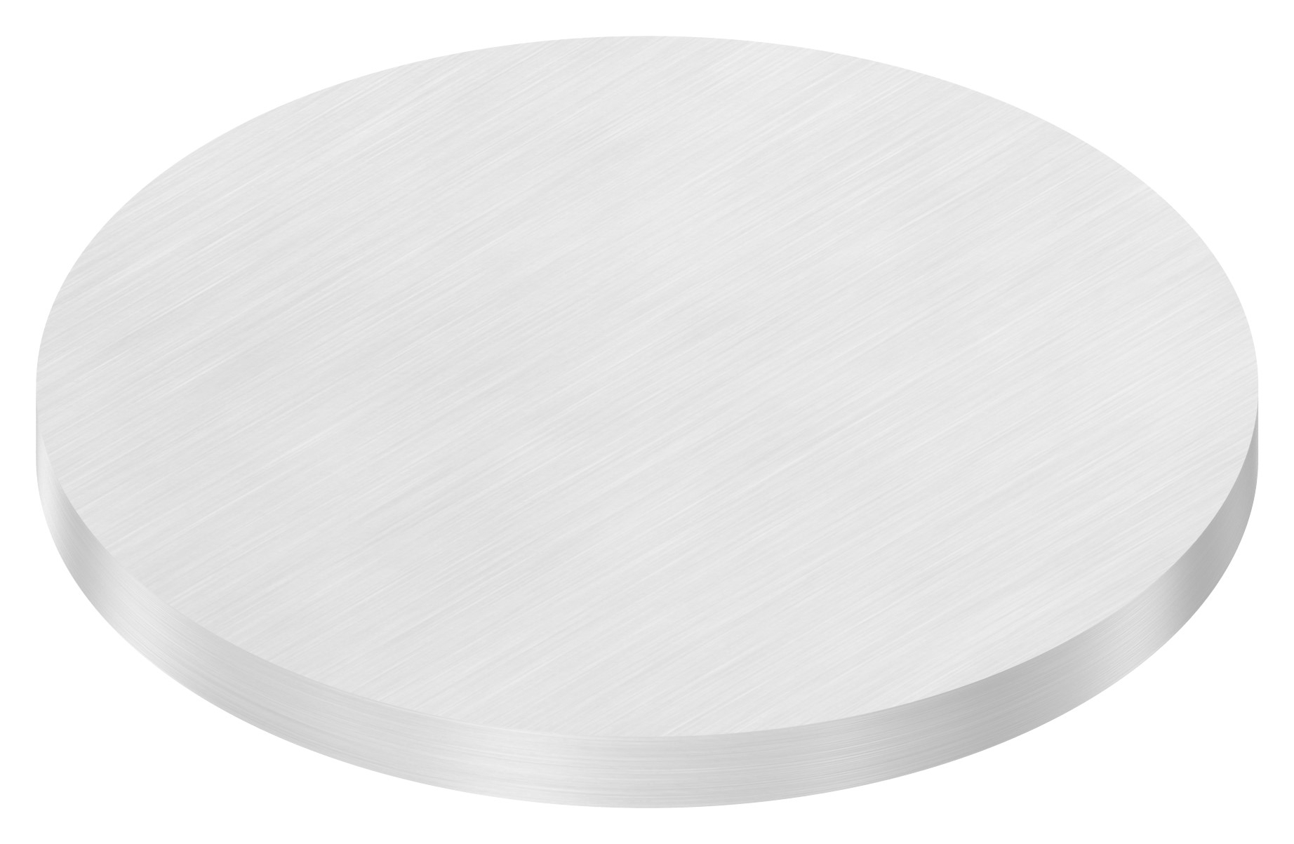 Ronde Ø 140x8mm, mit Längsschliff, V2A