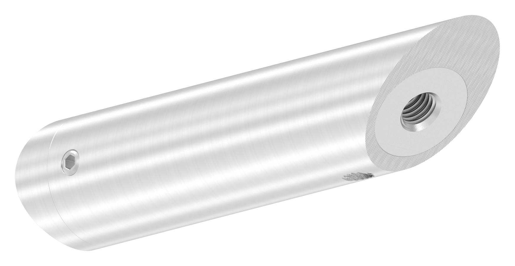 Rohrabstandshalter schräg, für Rohranschluss 42,4mm, V2A Rohrabstandshalter schräg, für Rohranschluss 42,4mm, V2A