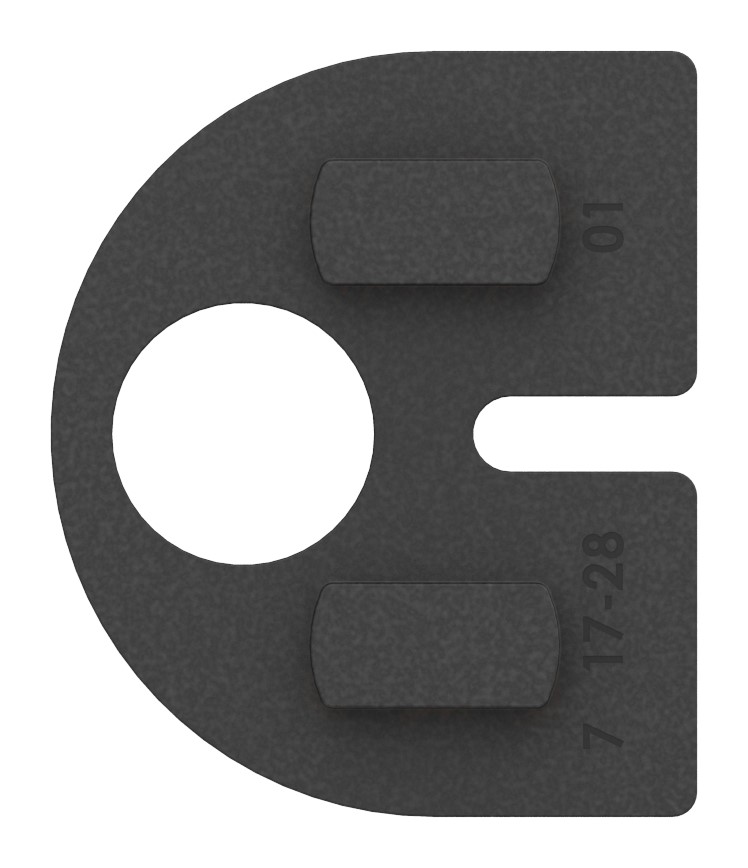 Gummi für Mod. 30, Blech 2mm Gummi für Mod. 30, Blech 2mm