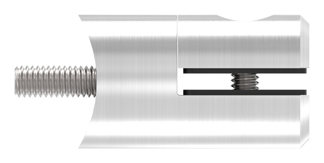 Blechhalter, Ø 25mm, Anschluss: 48,3mm, V2A