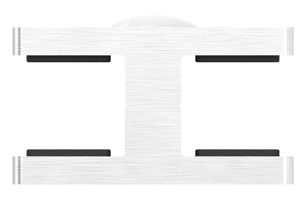 Glasausrichter für Ganzglasgeländer, für Glas 12,76 - 13,52mm