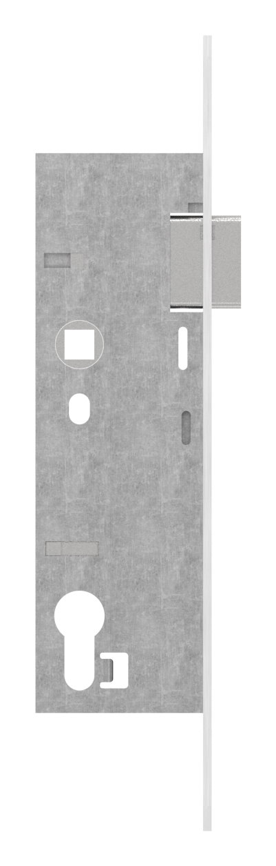Rohrrahmenschloss verzinkt mit Langloch, Abstand 92 mm verzinkt, Dornmaß 45mm