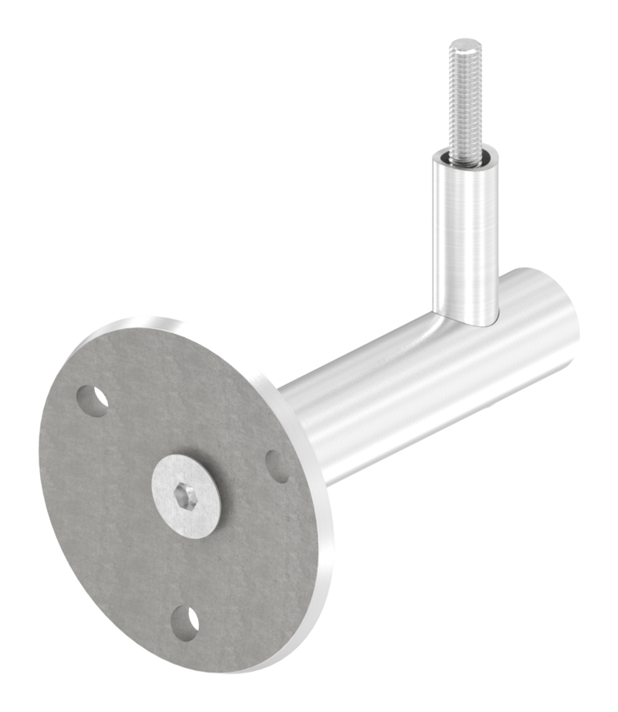 Handlaufhalter zum Anschrauben, Linsenkopfschraube (Ronde und Bügel verschraubt), V2A