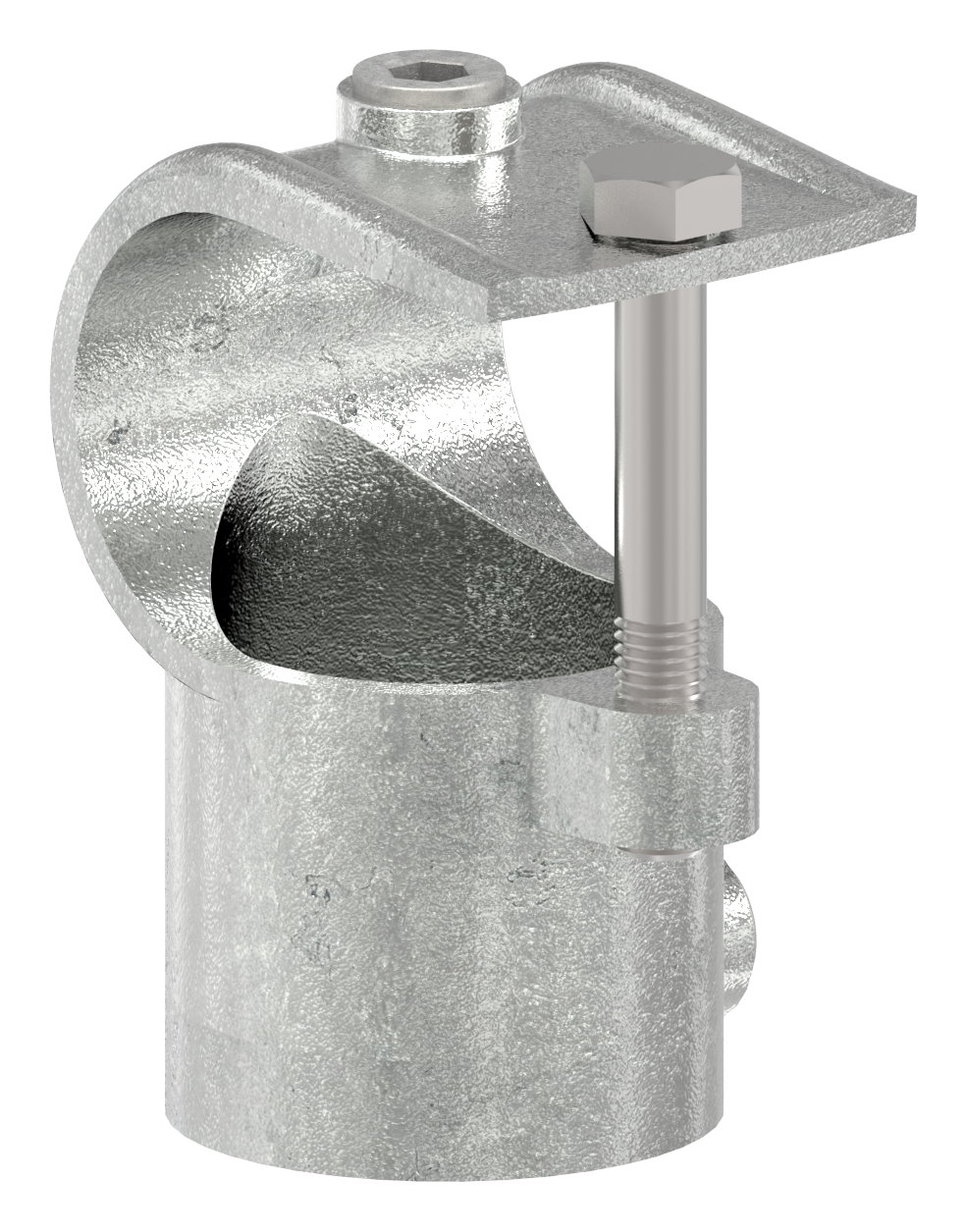 T-Stück mit Schraube, für Rohr Ø 48,3mm T-Stück mit Schraube, für Rohr Ø 48,3mm