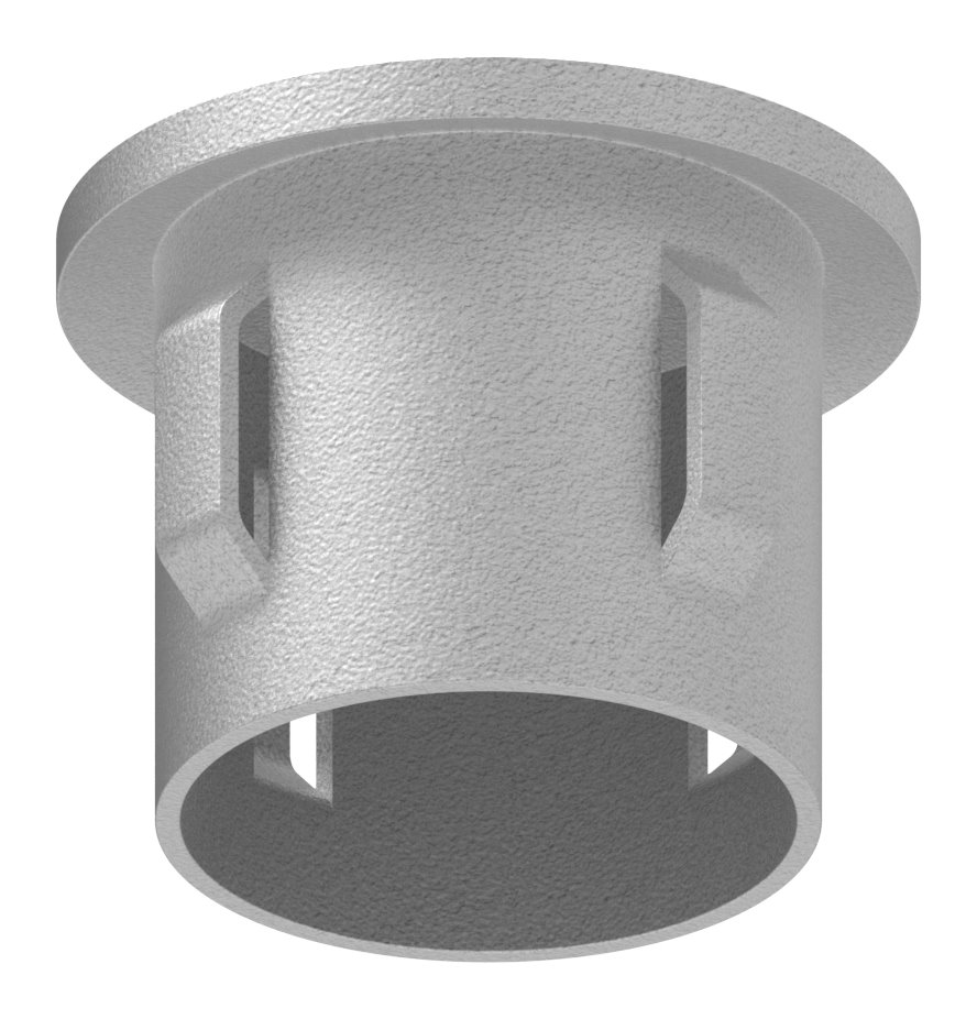 Stahleinschlagkappe, für Rohr 33,7mm, verzinkt