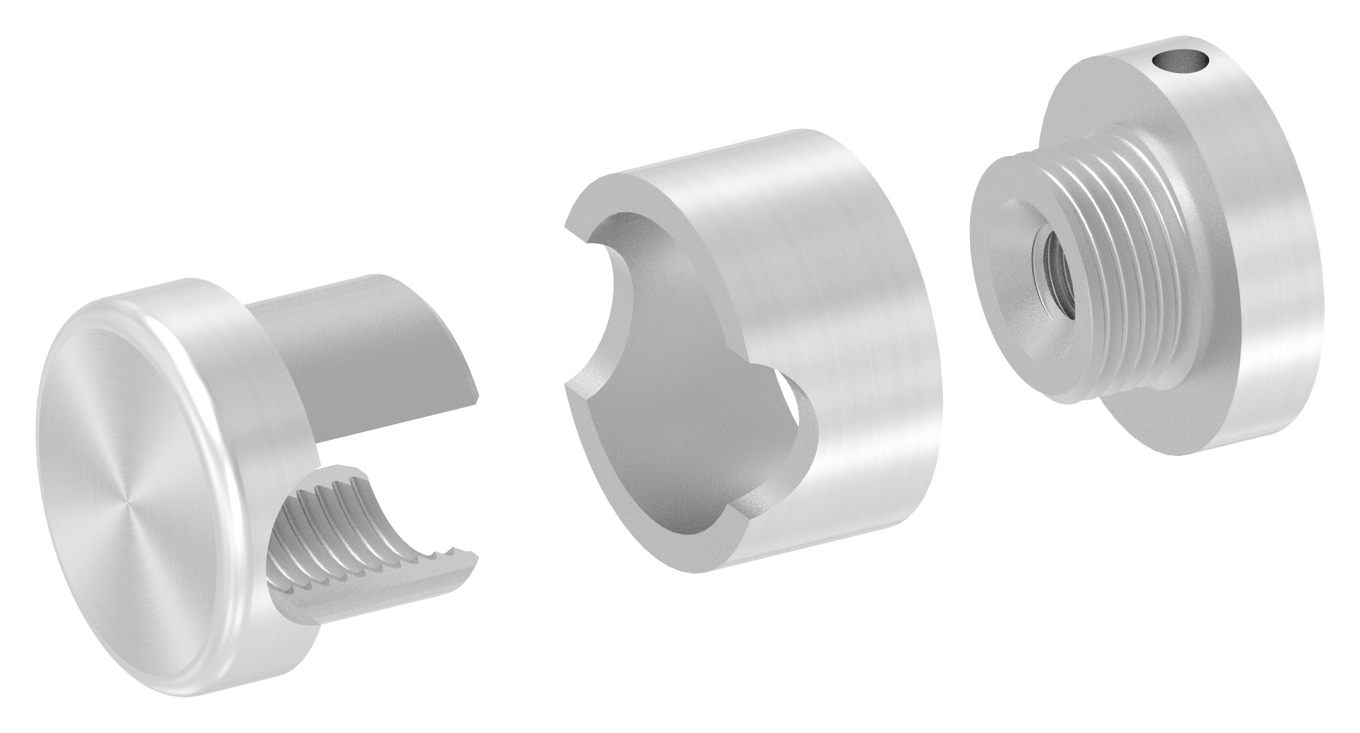 Brenk Grundhalter für Stäbe Ø 12mm, V2A