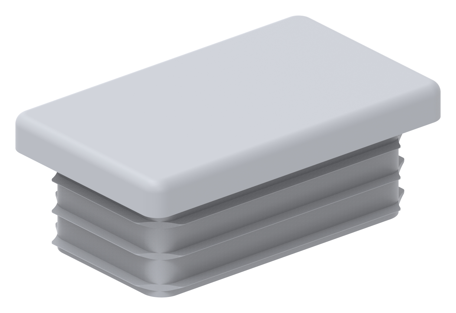 Kunststoffkappe für Rechteckrohr 50x30mm