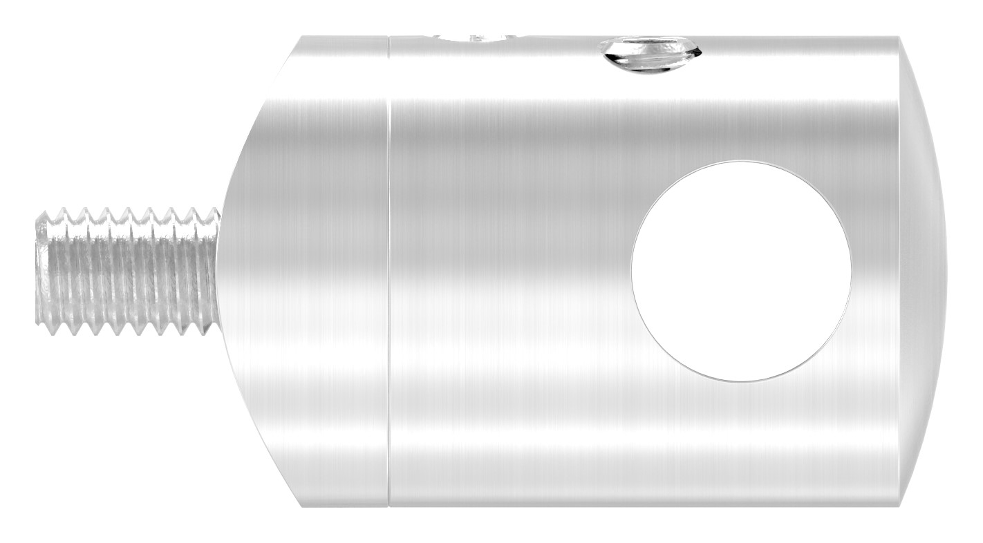 Querstabhalter zum Stoßen, für 33,7mm Rohr, 10,2mm Bohrung, V2A