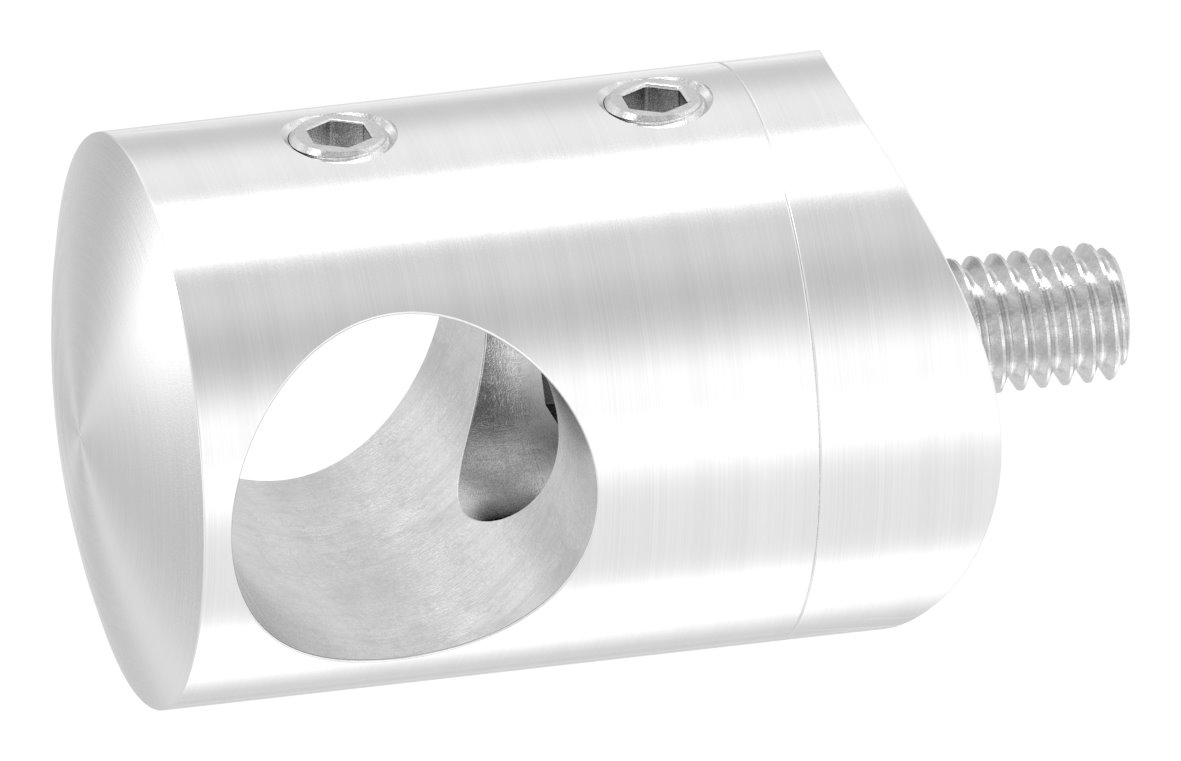 Querstabhalter für 42,4mm Rohr, 16,2mm Bohrung, V2A