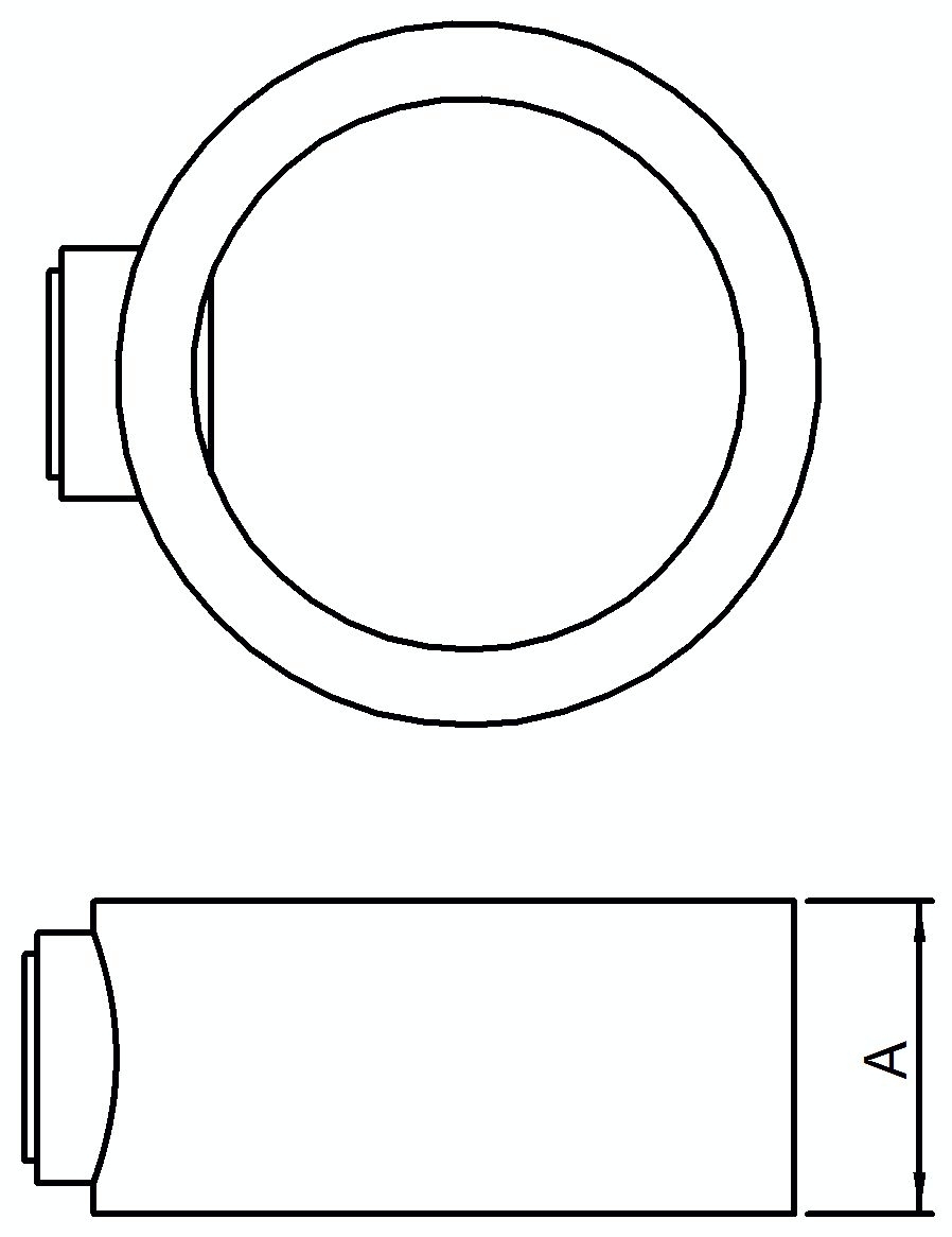 Stellring, für Rohr Ø 33,7mm