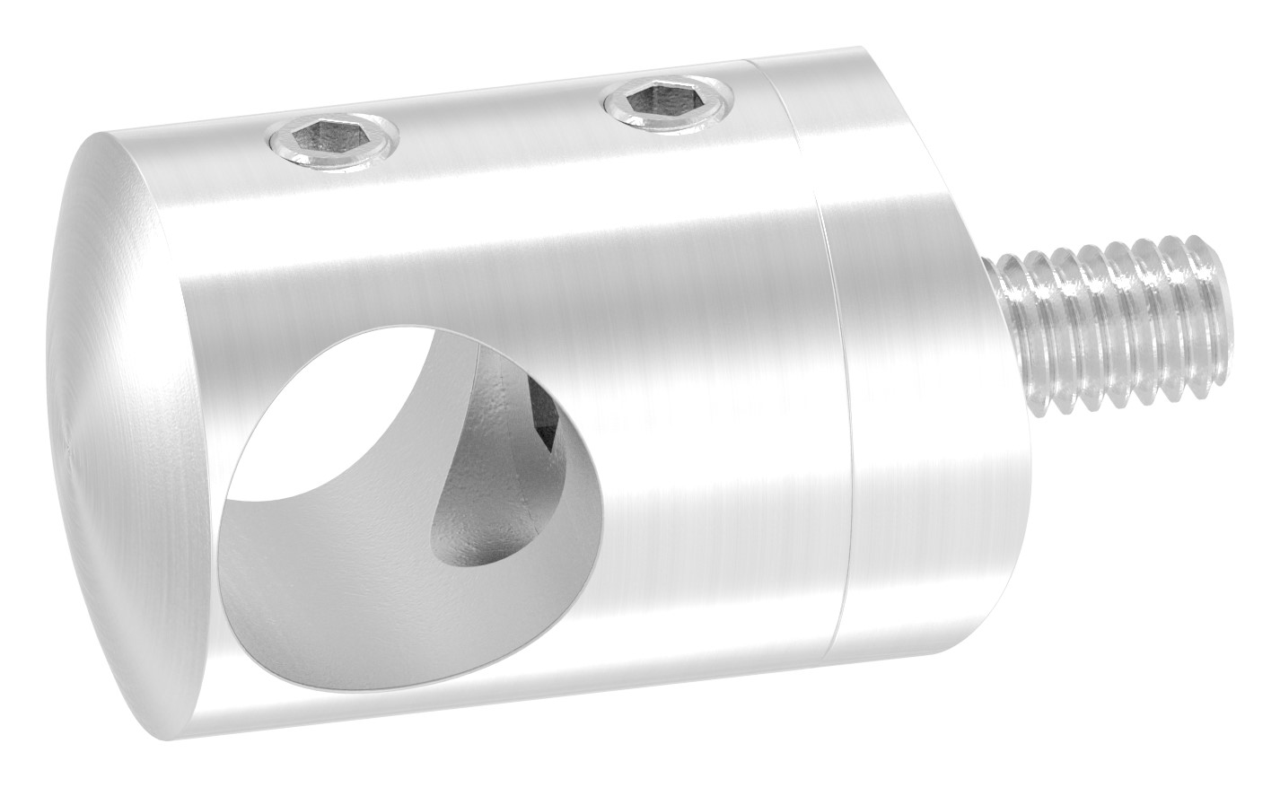 Querstabhalter für 48,3mm Rohr, 14,2mm Bohrung, V2A