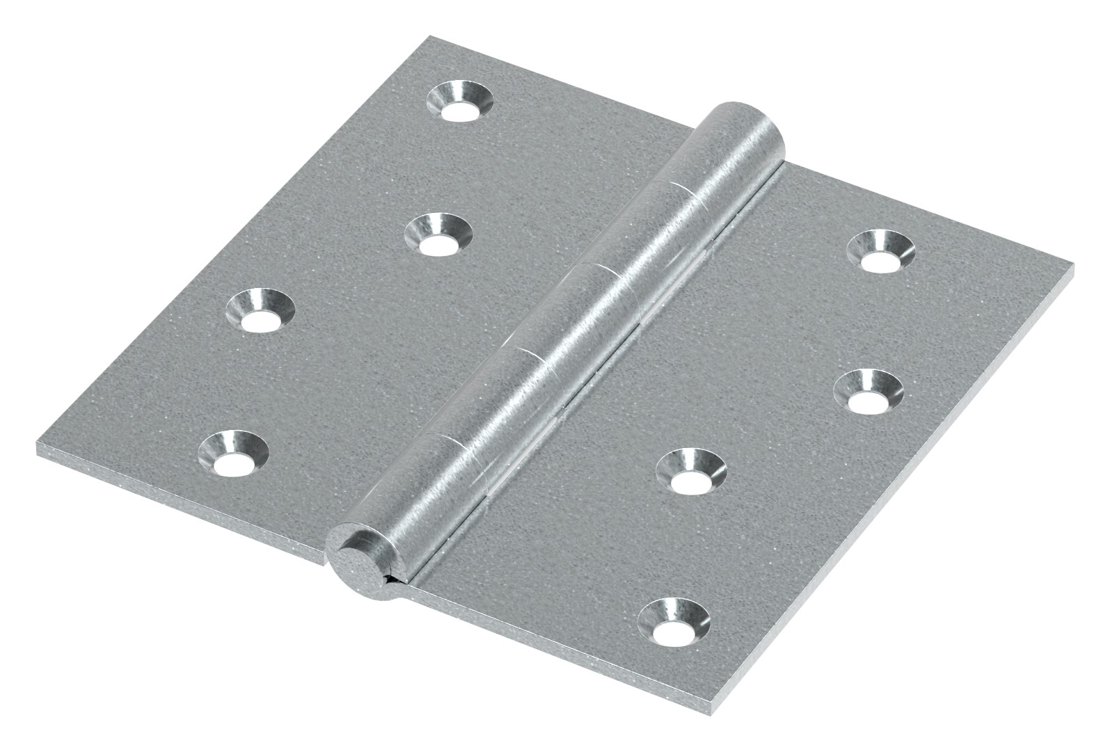 Scharnier 102x102x2,5mm mit herausnehmbaren Zapfen