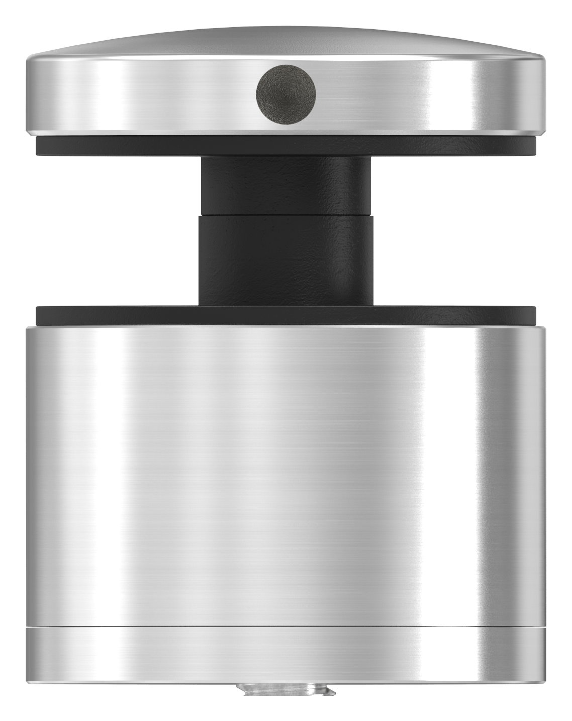 Glaspunkthalter 52mm, flach, verstellbar, V2A