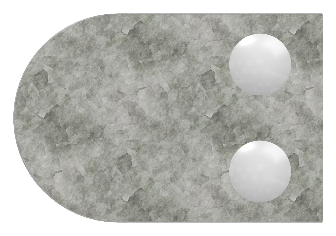 Glasklemme Mod. 32, Anschluss: 60,3mm, Zink roh Glasklemme Mod. 32, Anschluss: 60,3mm, Zink roh