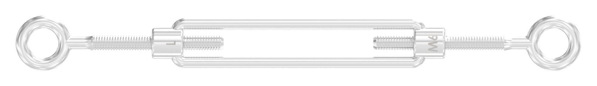 Spannschloss Öse / Öse mit Gewinde M6, V4A