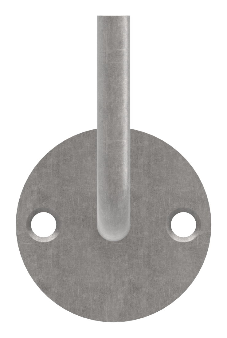 Handlaufträger mit Ronde flach, 70x6mm