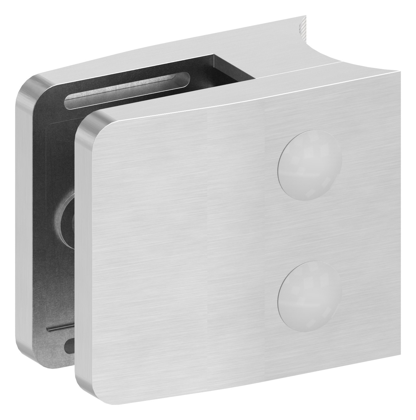 Glasklemme Mod. 14, Anschluss: 42,4mm, V4A Glasklemme Mod. 14, Anschluss: 42,4mm, V4A