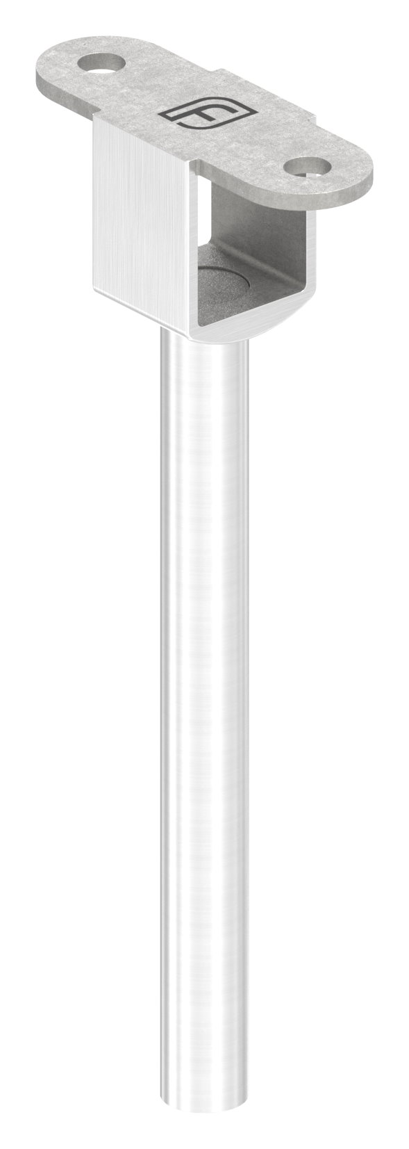 Stift mit Anschlussplatte für LED-Handlauf, voll, V2A