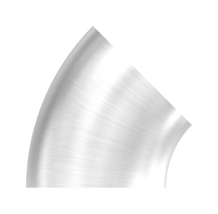 Schweißbogen 45°, 42,4x2,0mm, V2A