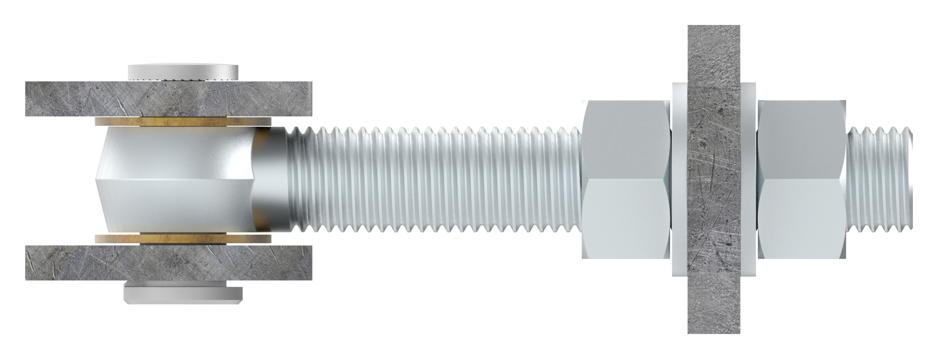 Torband M24, teilverzinkt/galvanisch verzinkt