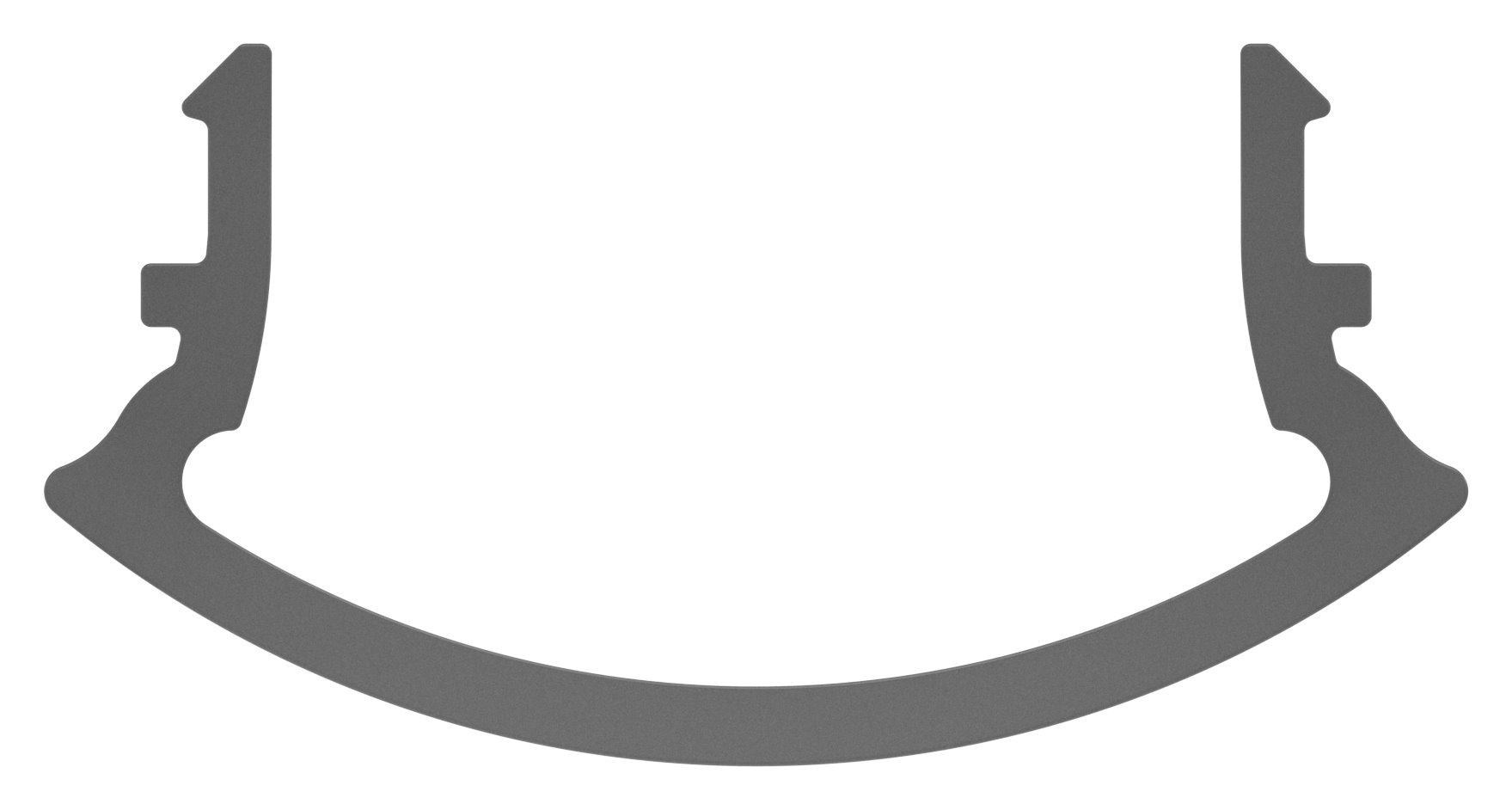 LED-Nutrohr LUNORA®, Kunststoffabdeckung diffus für Rund-Nutrohr 42,4mm, PMMA, L: 6000mm