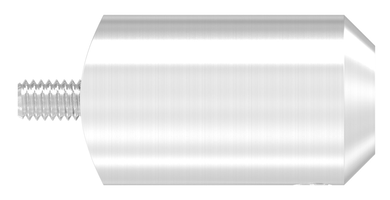 Querstabhalter zum Stoßen, Bohrung Ø 12,5mm, Anschluss 42,4mm, V4A