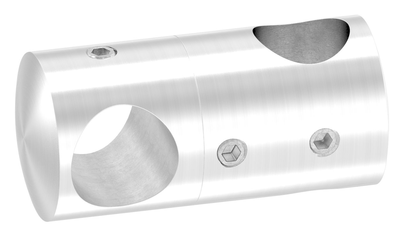 Doppelquerstabhalter mit 14,2 und 14,2mm Bohrung, V2A Doppelquerstabhalter mit 14,2 und 14,2mm Bohrung, V2A