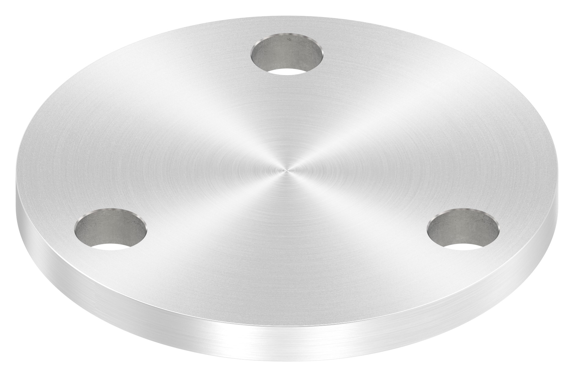 Ankerplatte Ø 100x8mm, mit Rundschliff, V2A
