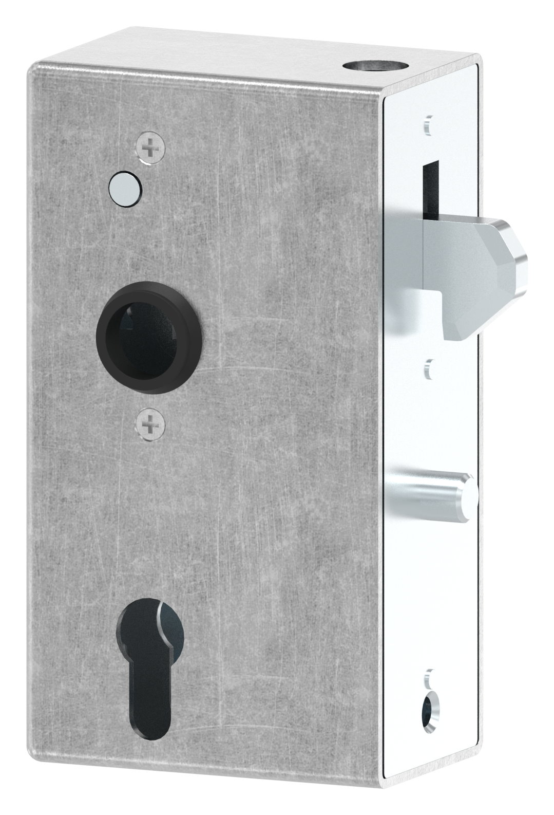 Schlosskasten mit Hakenschloss, 60 x 94 x 170mm