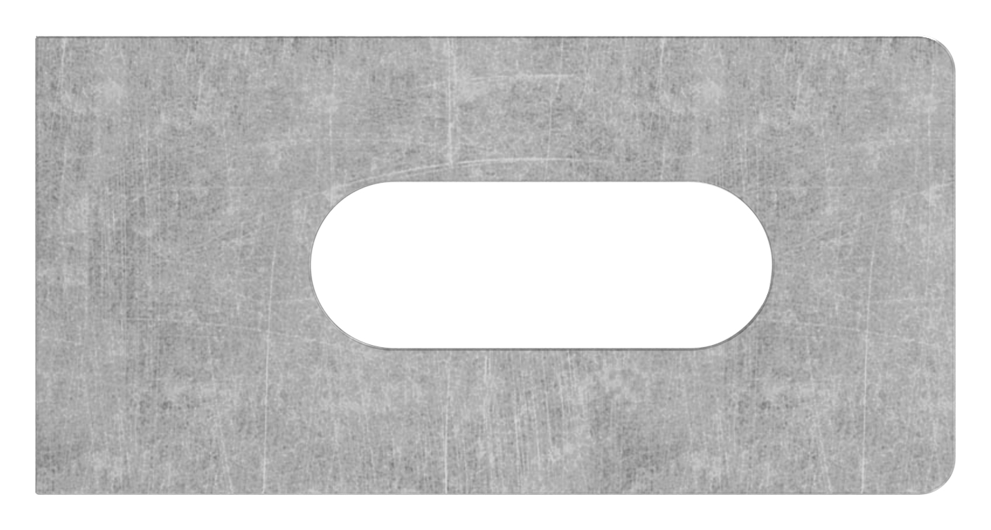 Anschweißlasche eckig 50x25x6mm