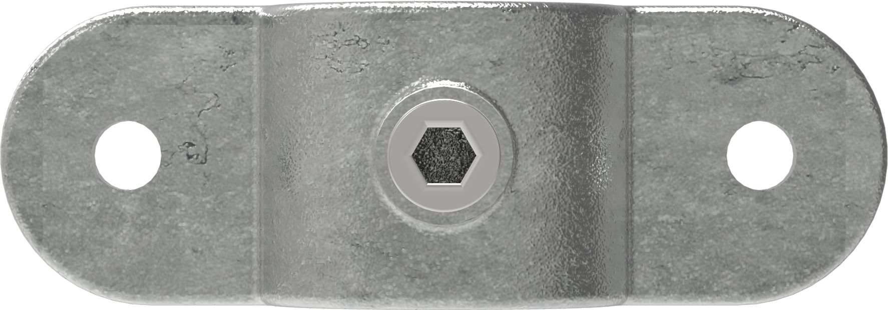 Halter mit 2 Laschen, 180°, für Rohr Ø 42,4mm