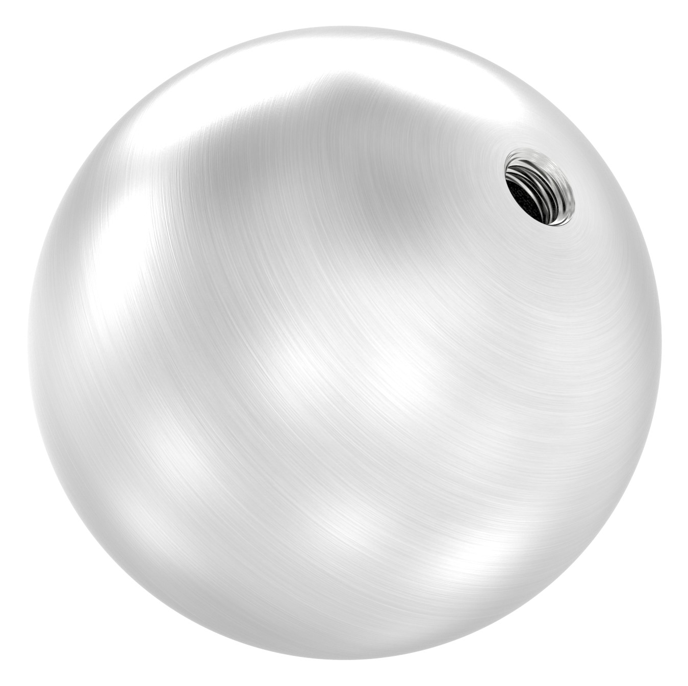 Hohlkugel Ø 60mm mit Gewinde M8, V2A