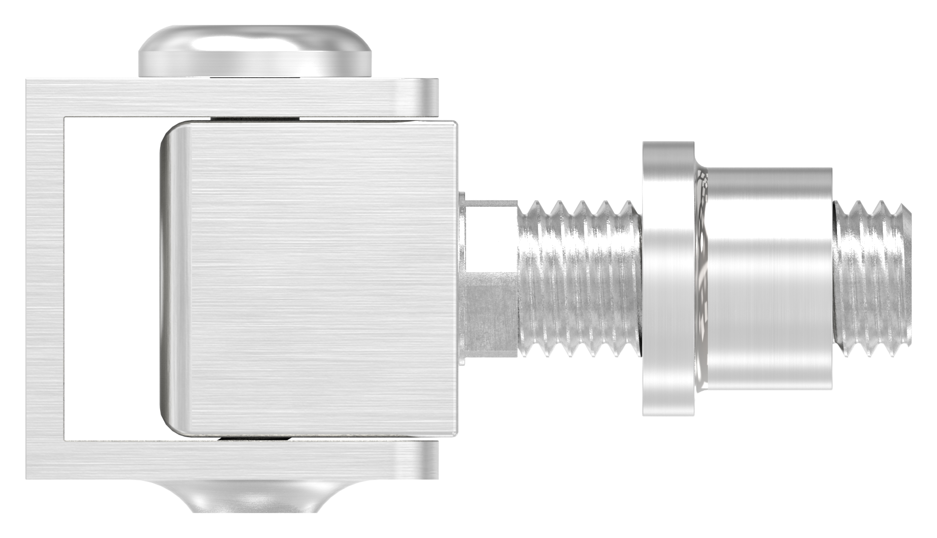 Verstellbares Torband mit Gewindehülse M12, V2A Verstellbares Torband mit Gewindehülse M12, V2A